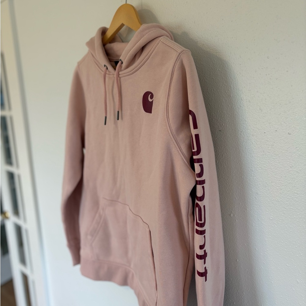 Carhartt Women's Light Pink Hoodie - Picture 3 of 6